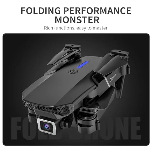 Ascetic Foldable GPS FPV Drone with 1080P HD 4k Camera Video record for Beginners, RC Quadcopter with GPS Return Home, Follow, Gesture Control, Auto Hover & 5G Wifi Transmission back Double Battery- Double Camera