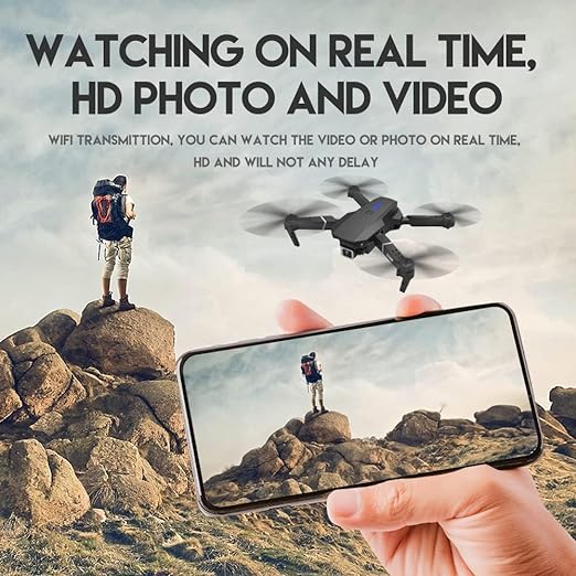 Ascetic Foldable GPS FPV Drone with 1080P HD 4k Camera Video record for Beginners, RC Quadcopter with GPS Return Home, Follow, Gesture Control, Auto Hover & 5G Wifi Transmission back Double Battery- Double Camera